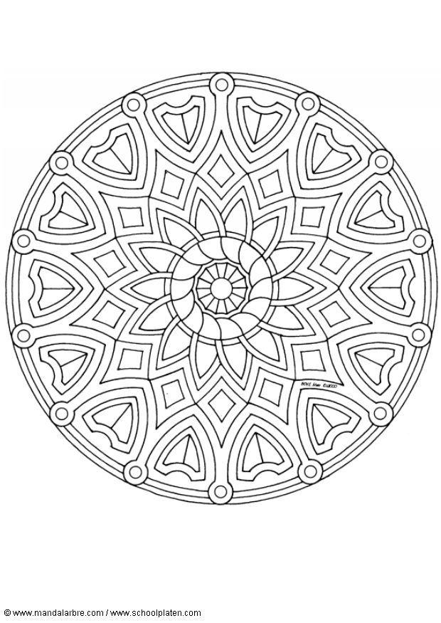 Coloring page mandala