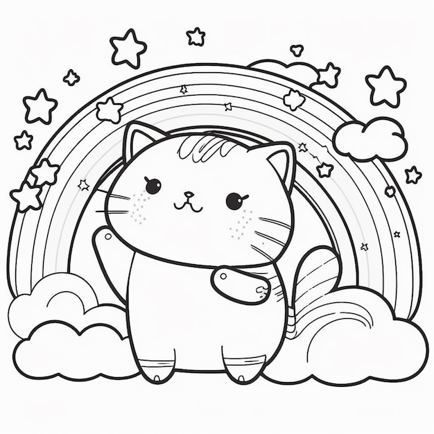 Dibujos para colorear para niãos para imprimir dibujos para colorear para niãos para imprimir ai generativo foto premium