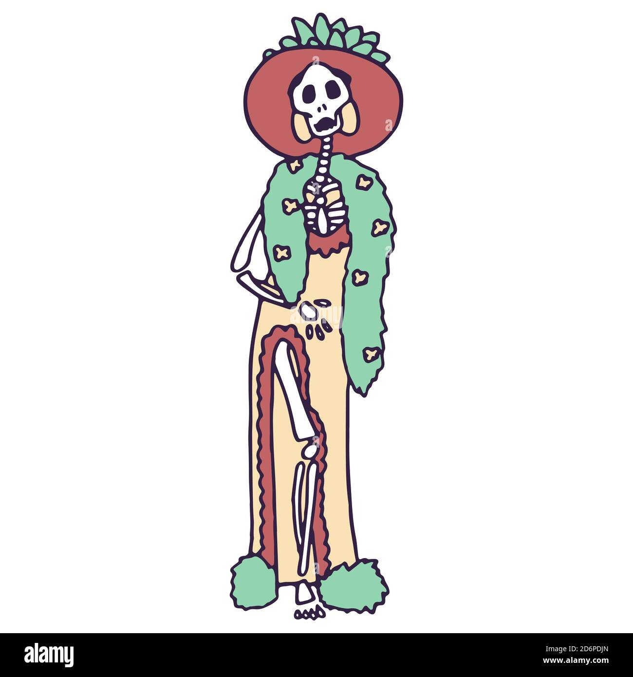 Santa muerte cut out stock images pictures