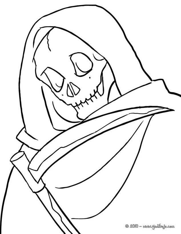 Coloring page the death characters â printable coloring pages