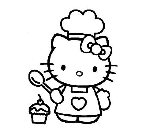 Dibujos para colorear de hello kitty