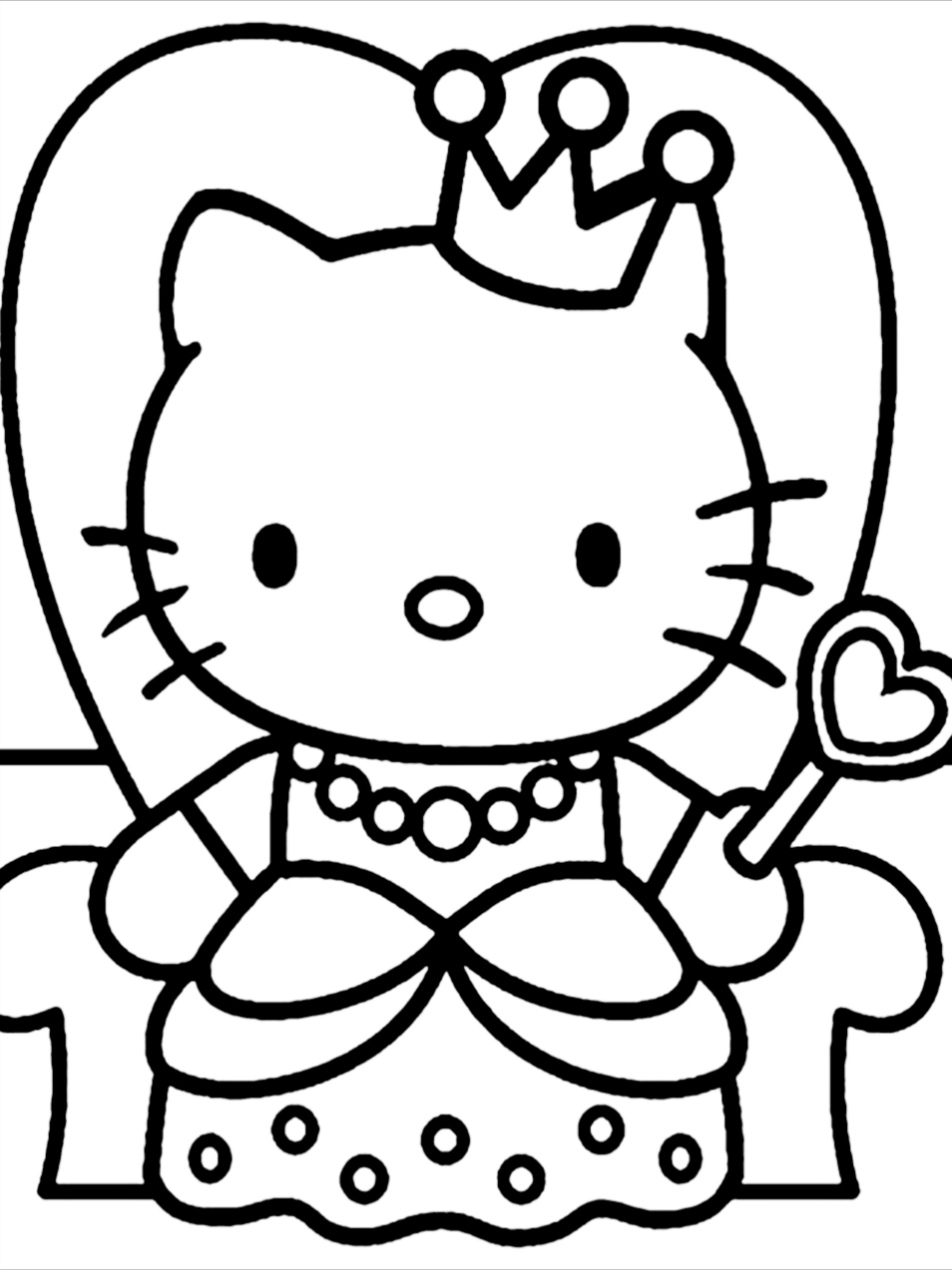 Hello kitty coloring pages for kids hello kitty para colorear dibujitos sencillos hello kitty imagenes