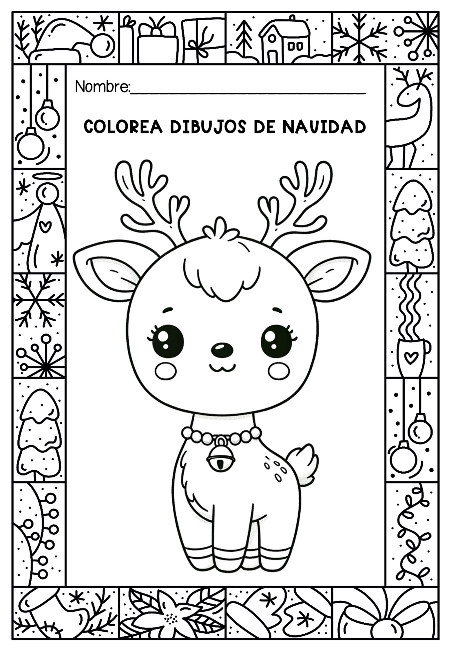 Bonitos dibujos para colorear en navidad con los mãs pequ vol pecial