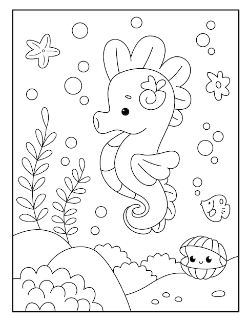 Page coloring kids food images