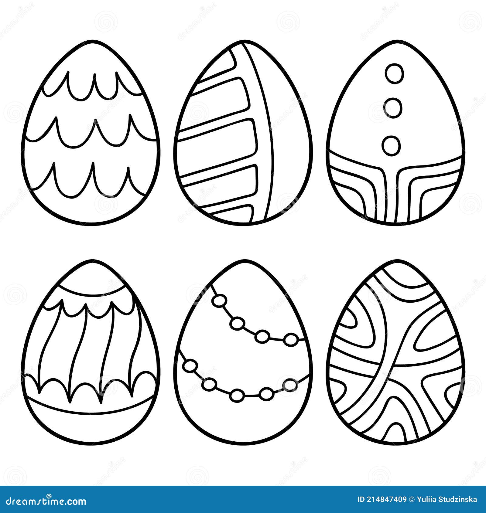Coloring easter page for kids stock vector