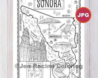 Sonora coloring page estado de mãxico estados de mãxico bandera ida monumentos pãgina para colorear jpg descargar