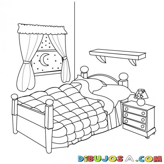Coloring pages bedroom furniture sketch coloring page coloriage colorier coloriage maison