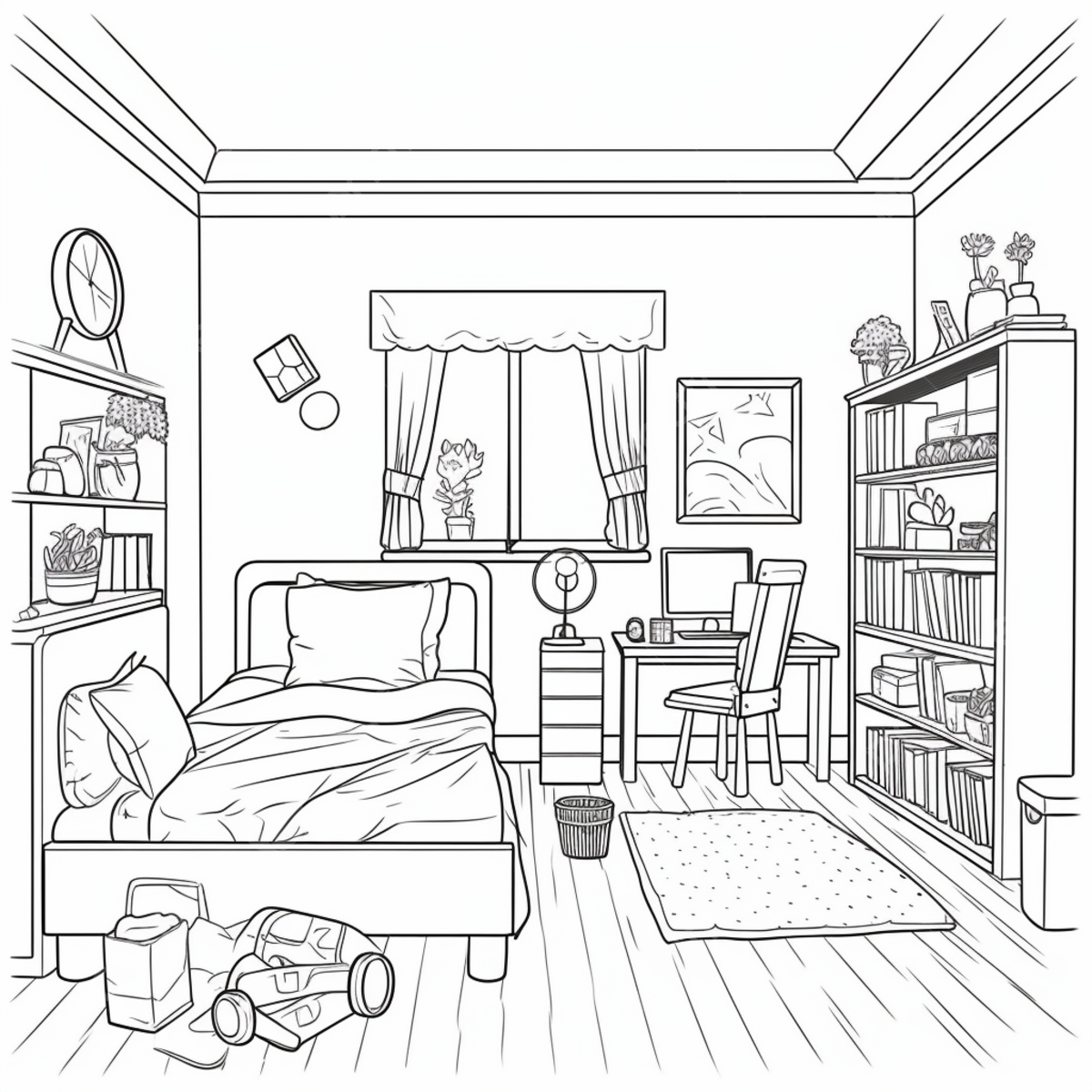 Dibujo de pãgina para colorear con un dormitorio critorio png dibujos dibujo de anillo dibujo de dormitorio dibujo de cama png imagen para dcarga gratuita