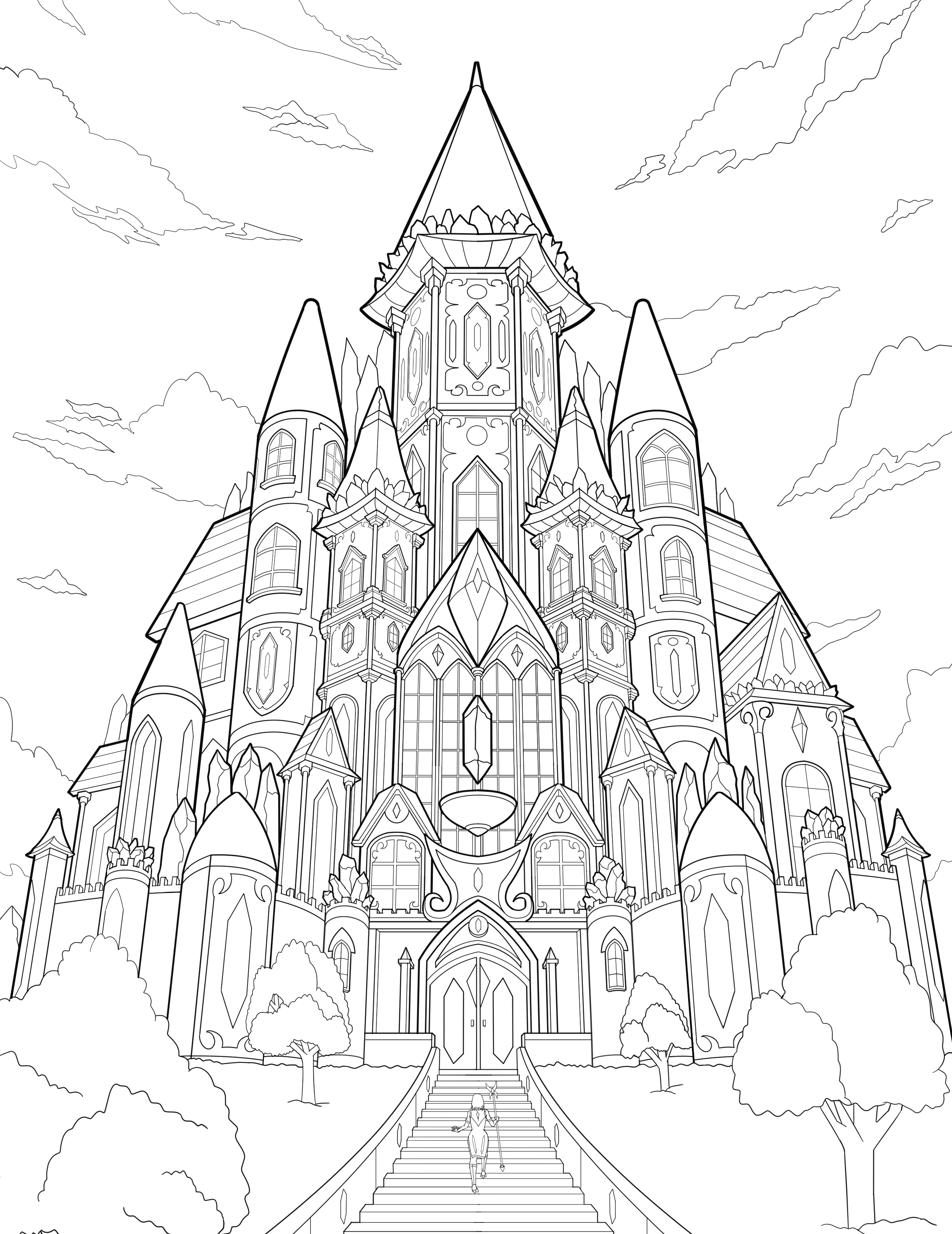Tãcnicas sobre el uso de clip studio paint para dibujar un castillo por joseph