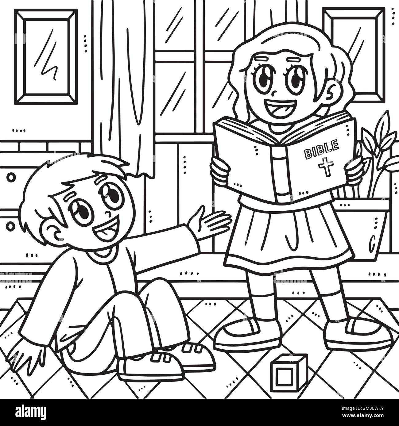 Pãgina para colorear de niãos biblia fotografãas e imãgen de alta roluciãn