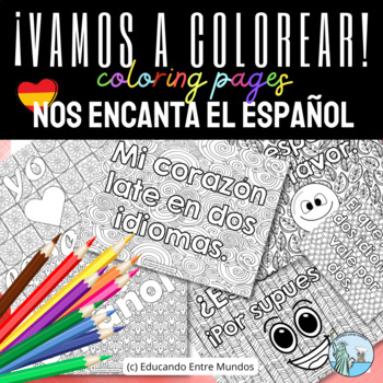 Spanish coloring free tpt