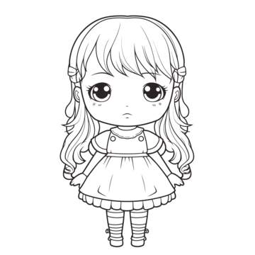 Doll drawing png transparent images free download vector files