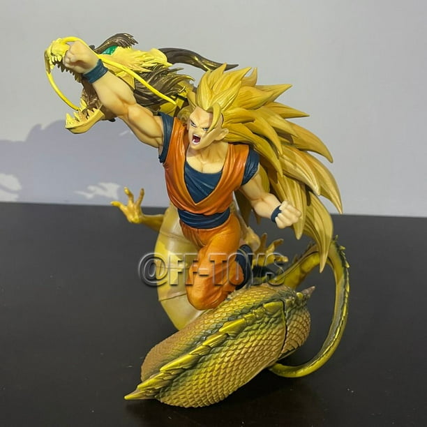 Figuras de acciãn de dragon ball z super saiyan son goku de pvc puão de dragãn explosiãn estatua gk juguetes de modelos coleccionables cm