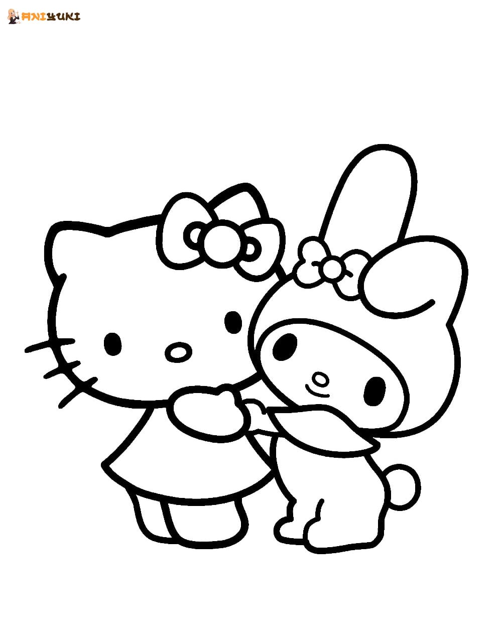 My melody coloring pages