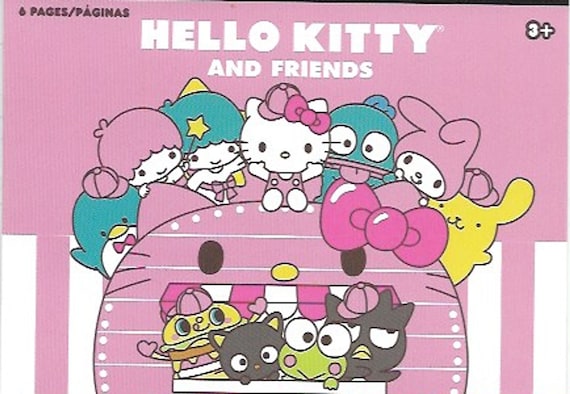 Hello kitty and friends stickers sticker book crafting supplies scrapbooking kids crafts cute little stickers