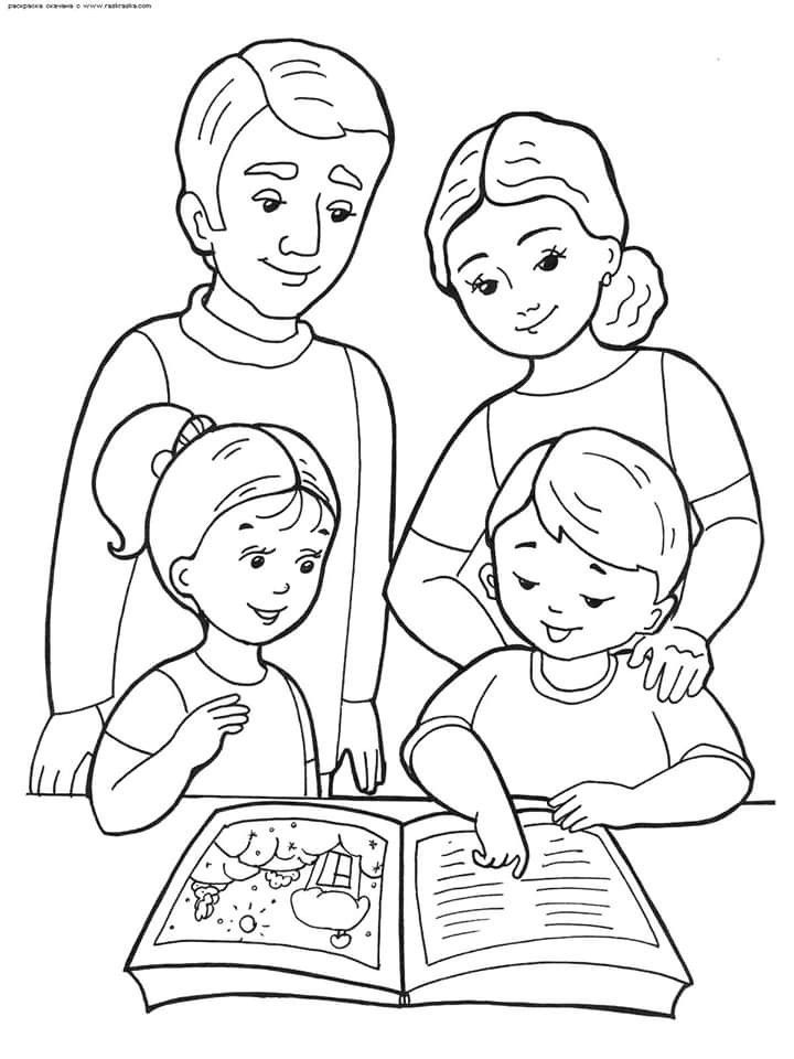 Pin by anetkawisnia on rodzina family coloring pages bible coloring pages family coloring