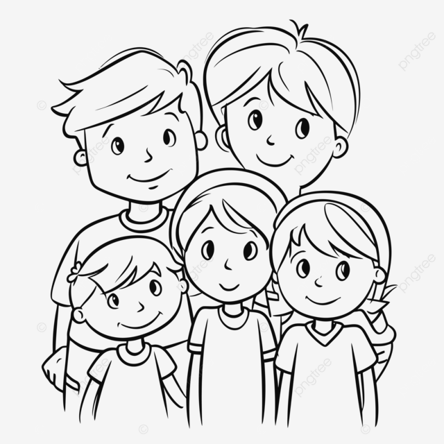 Dibujo de familia para colorear vector png dibujos dibujo de anillo dibujo familiar dibujo en color png y vector para dcargar gratis