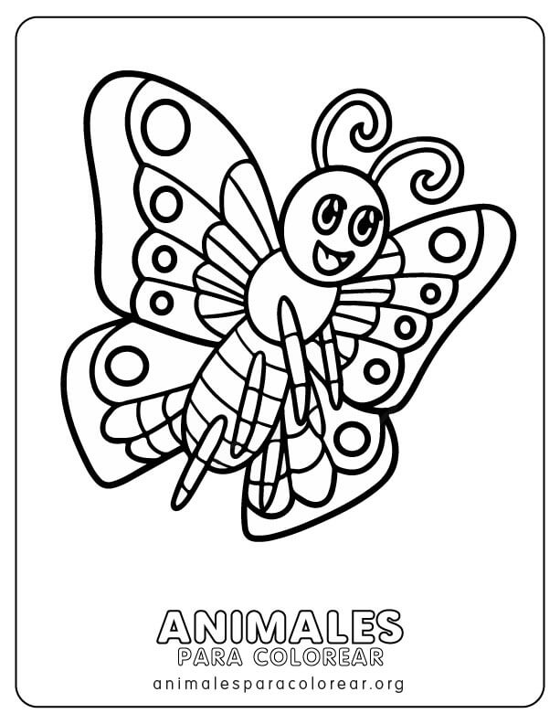 Mariposas para colorear descargar e imprimir gratis