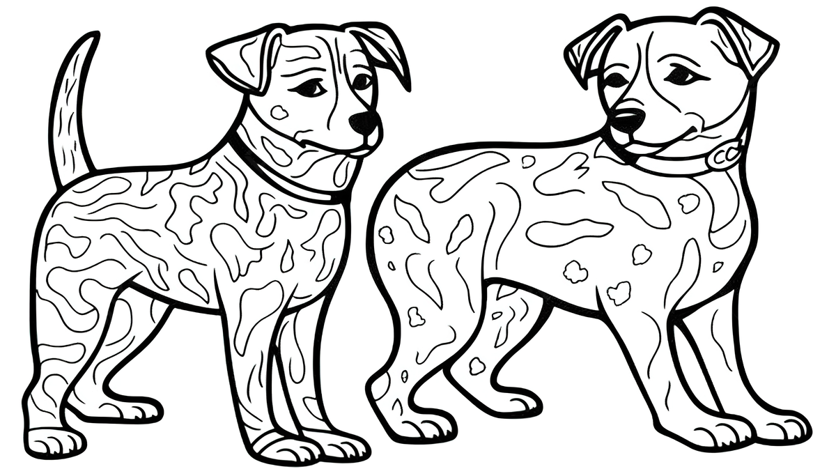 Fondo dos perros para colorear para imprimir fondo dibujo de perros para imprimir y pintar perro alta definiciãn imagen de fondo para dcarga gratuita