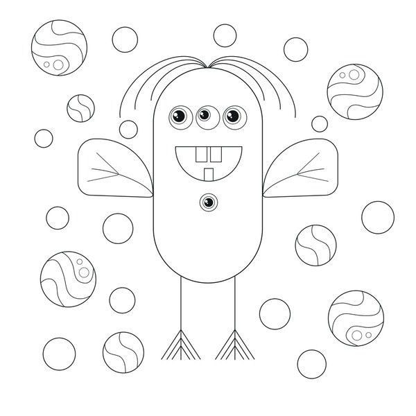 Thousand colouring pages virus royalty