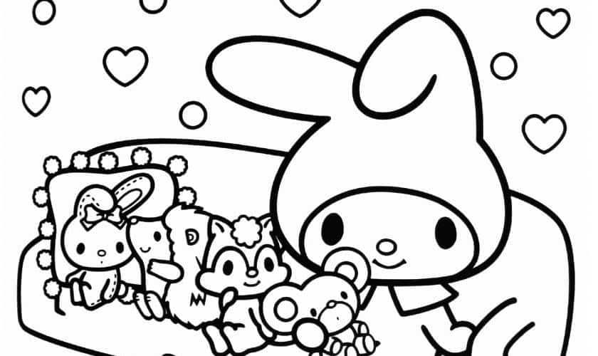 Free pages with cute kawaii drawings to color updated