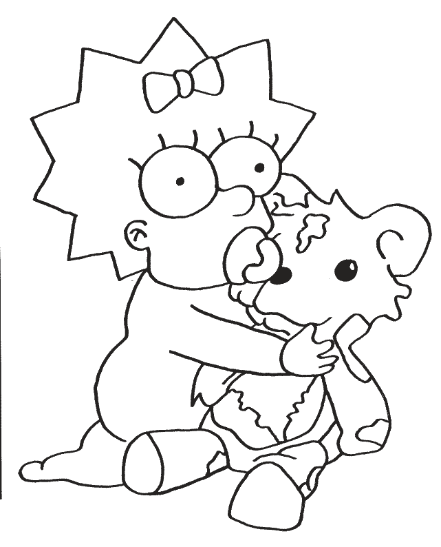Dibujos para colorear de los simpsons para imprimir gratis