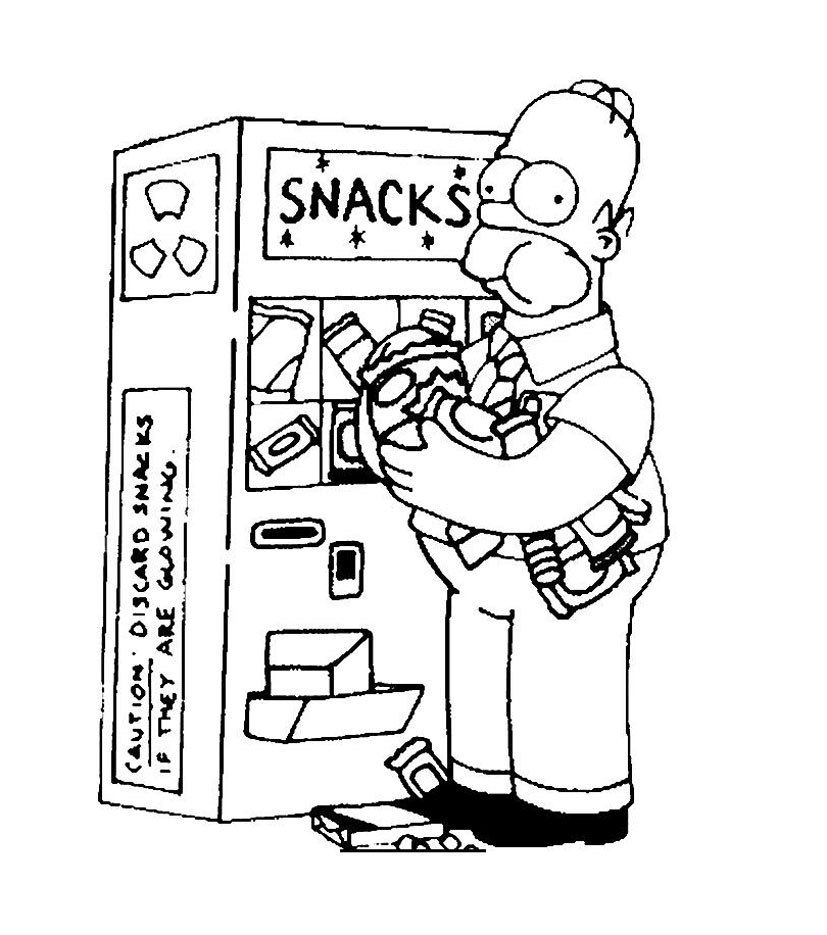 Dibujos para colorear de los simpson para imprimir