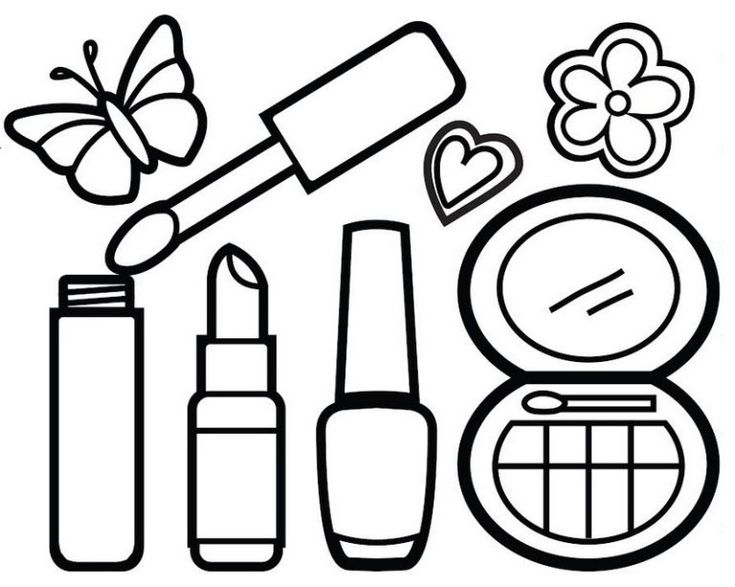 Awome makeup kit coloring page for your little princs coloring pag coloring pag to print coloring pag for kids