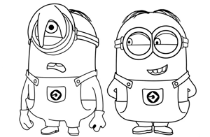 Minions coloring pages free printable minion coloring sheets