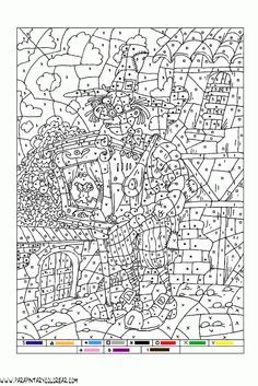 Dibujos para colorear con nãºmeros