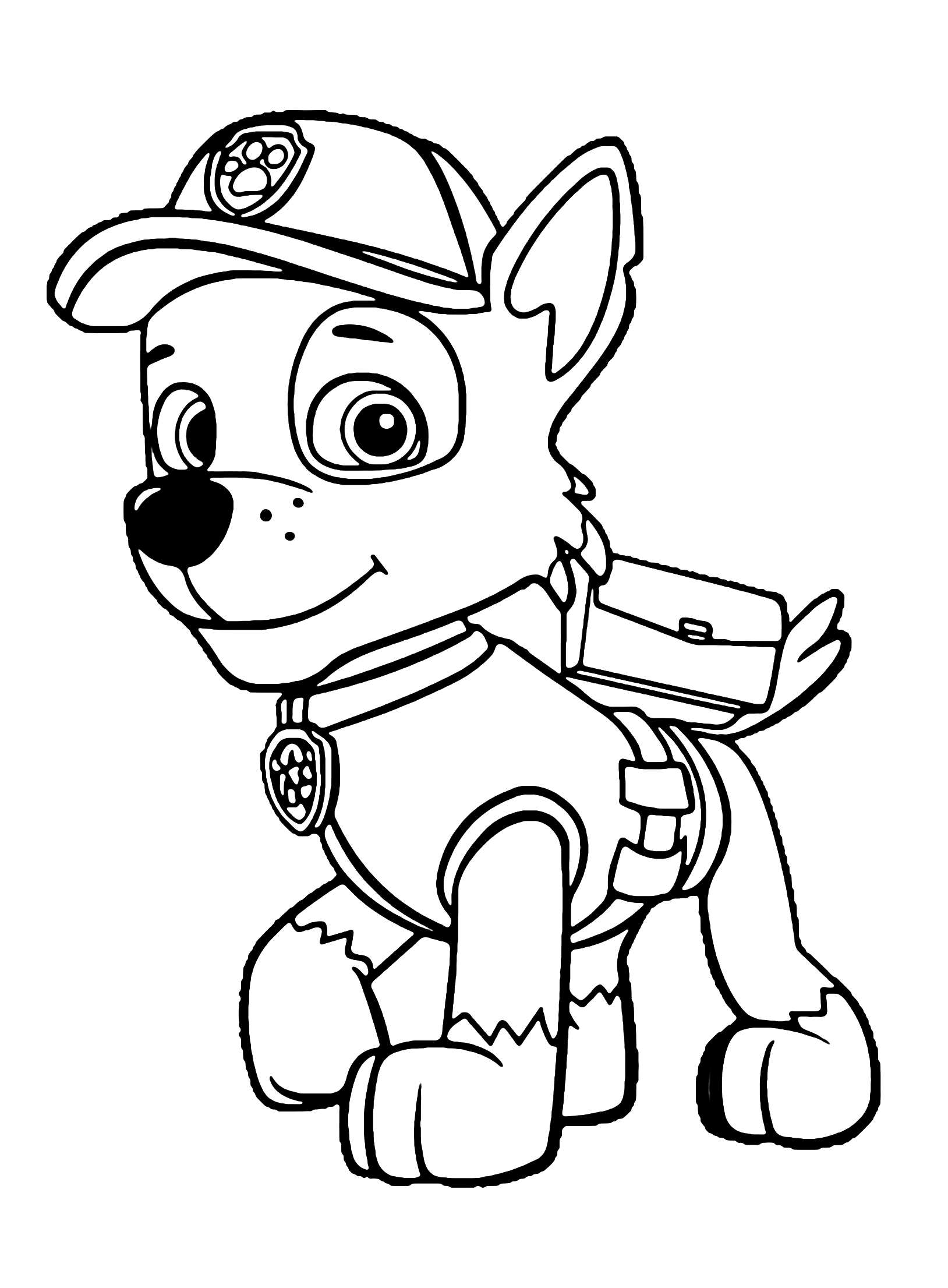 Paw patrol printable coloring for kids print color craft