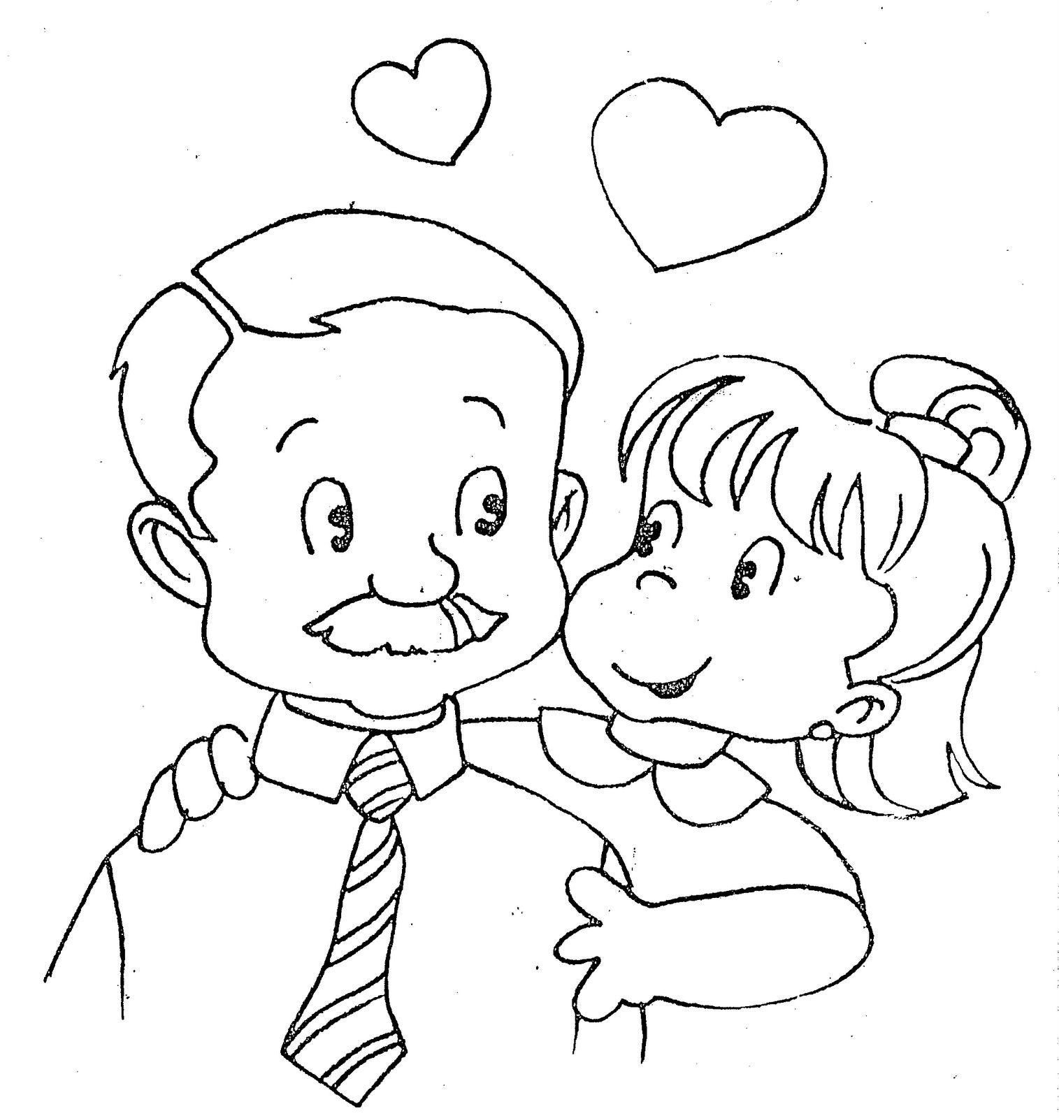 Fathers day coloring page family coloring pages free kids coloring pages