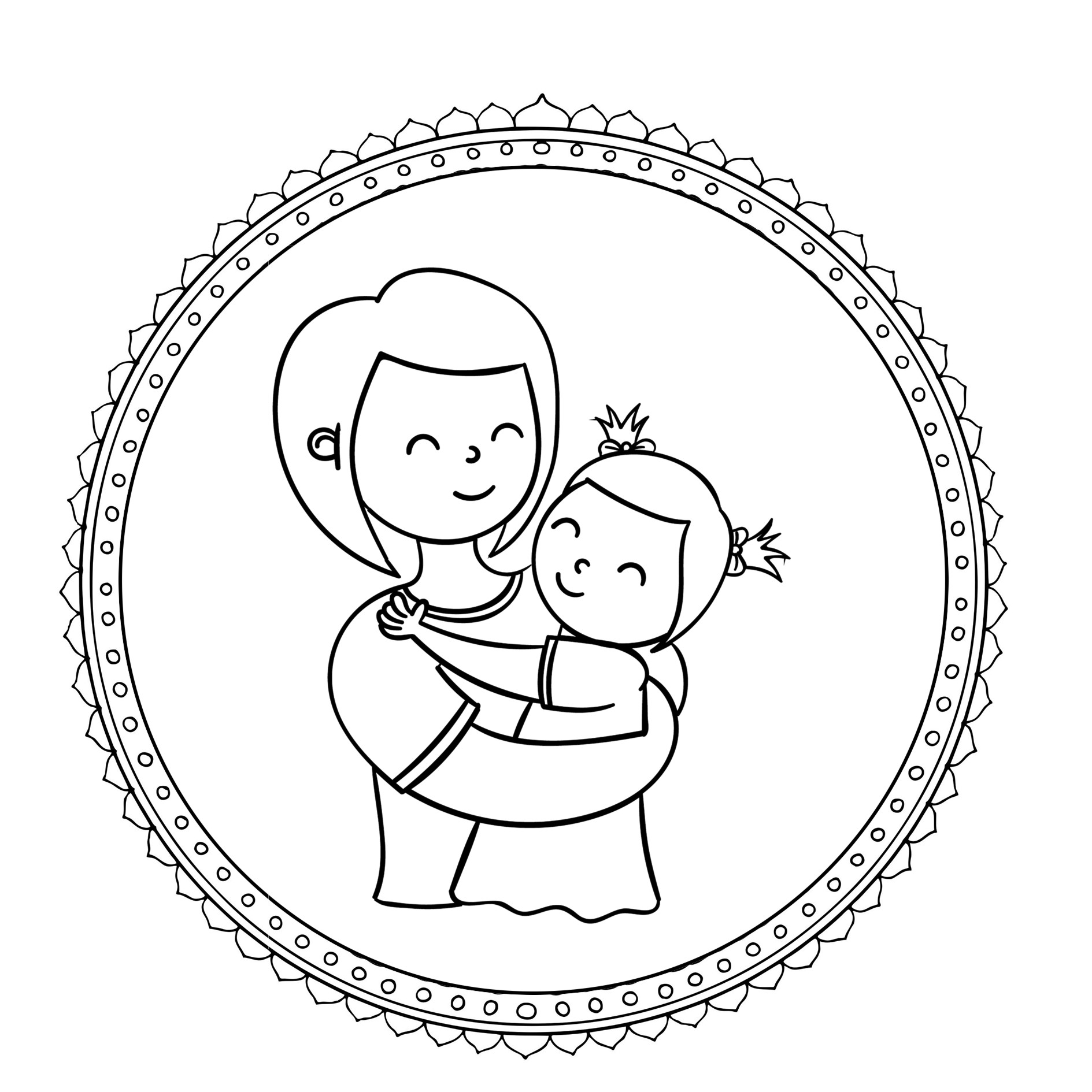 Nuevas mandalas para colorear dia de la madre