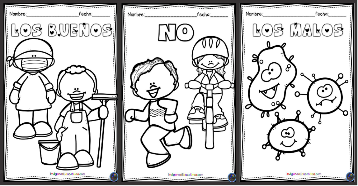 Cuaderno para colorear en la cuarentena â imagenes educativas