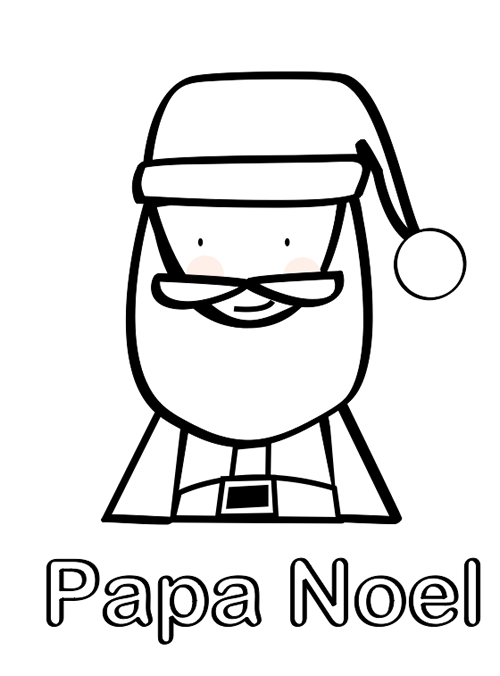 Dibujos de papã noel para colorear