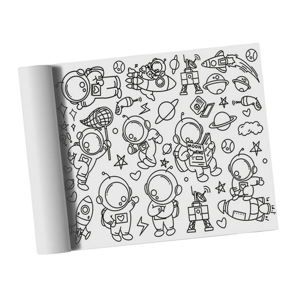 Rollo de papel para colorear para dibujo de arte diy rollo de papel de dibujo mantel para color soledad rollo de papel para colorear en lãnea