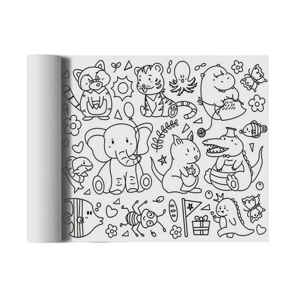 Rollo de papel para colorear para grandes dibujo de arte diy pãster para colorear para pequeãos p macarena rollo de papel para colorear bodega aurrera en lãnea