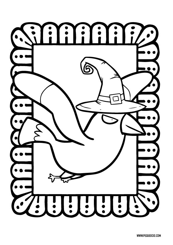 Dibujos de halloween para colorear fãciles y divertidos