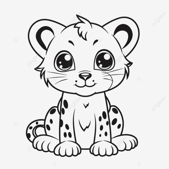 Dibujo de cute dibujos animados guepardo para colorear pãginas quema boceto vector png dibujos dibujo del coche dibujo de dibujos animados dibujo de ala png y vector para dcargar gratis
