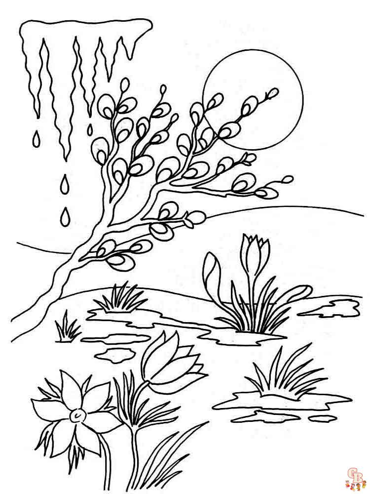 Ponte creativo con las dibujos para colorear esta primavera