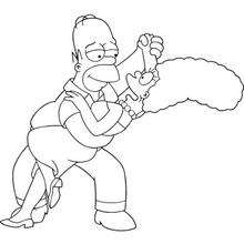 The simpsons coloring pages