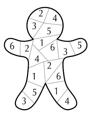 Gingerbread dice game â