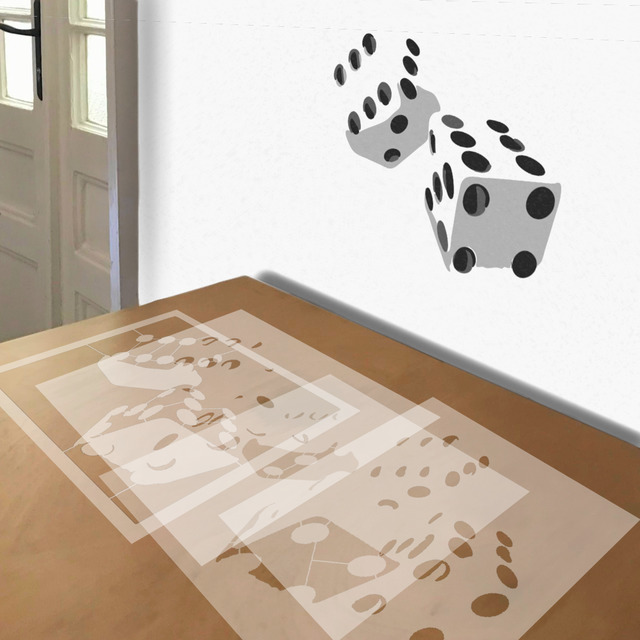 Dice stencil in layers