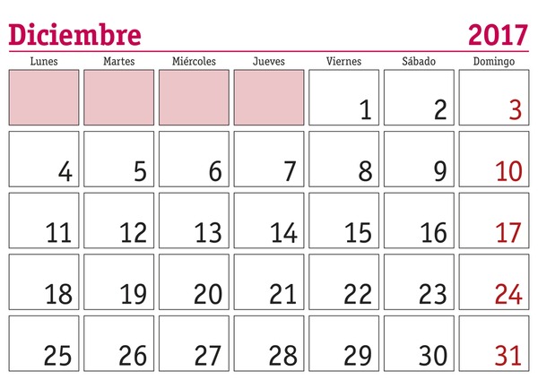 Thousand calendario diciembre royalty