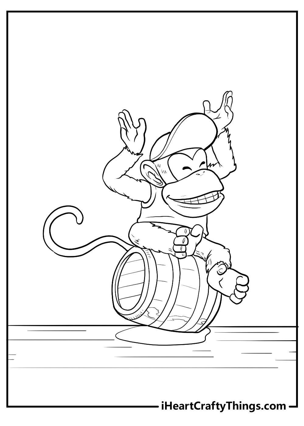Printable donkey kong coloring pages updated