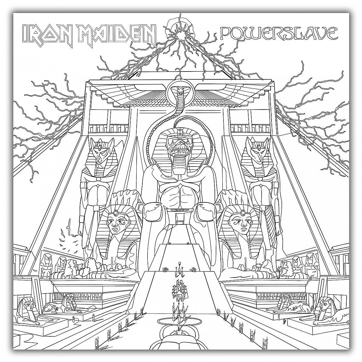 The official iron maiden coloring book is ing this christmas