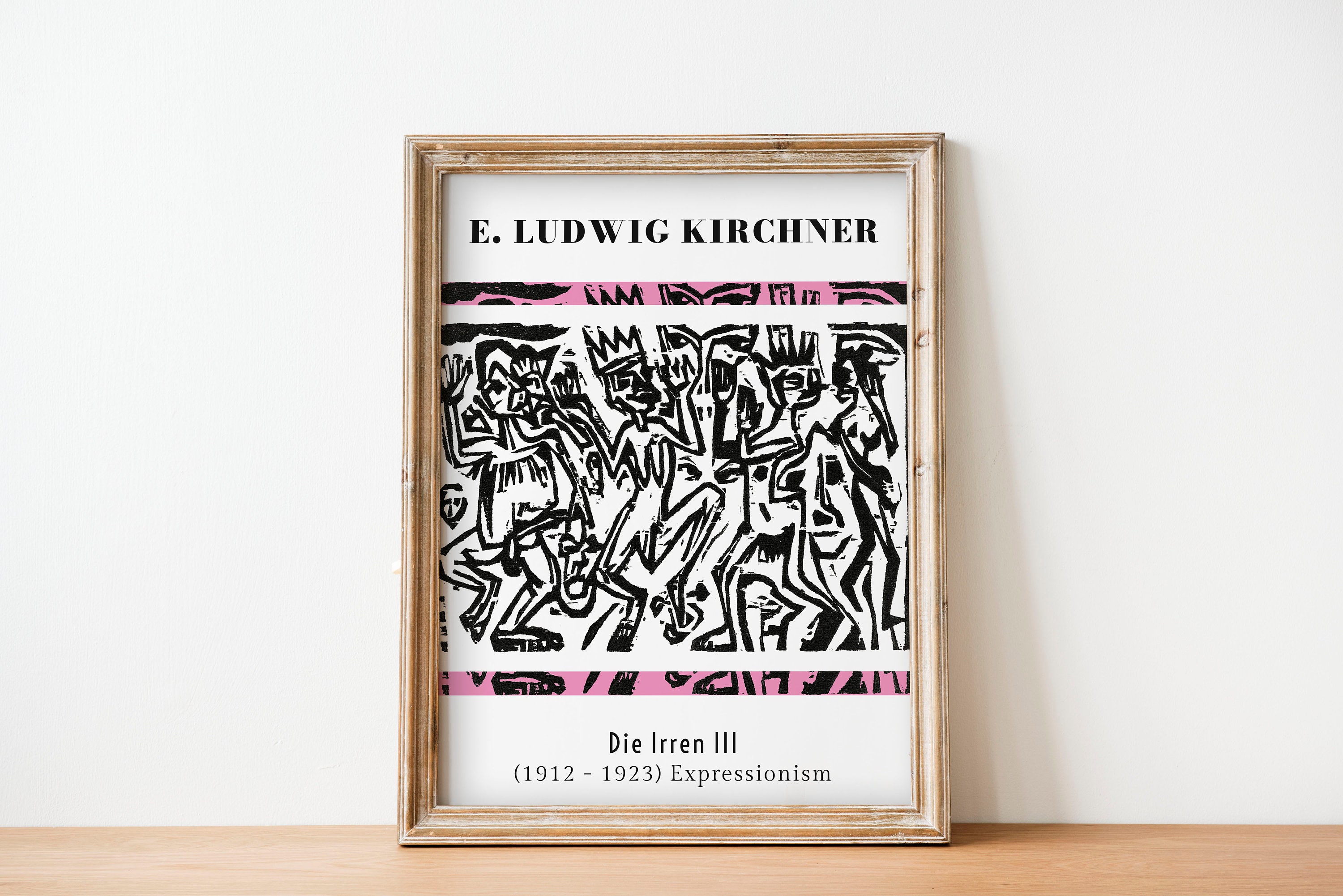 Die irren iii digital poster ernst ludwig kirchner prints