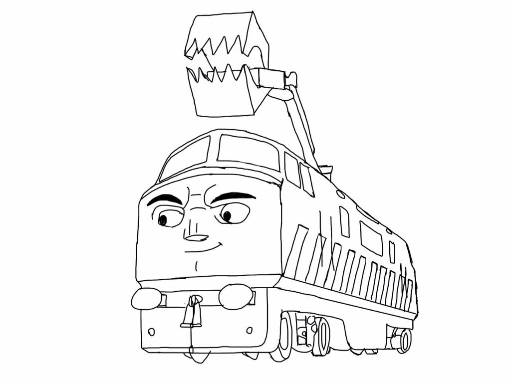 X äçtobiasïãanother tablet drawing im rather proud of the mighty diesel thomasandfriends httptcovbwjarhiã x