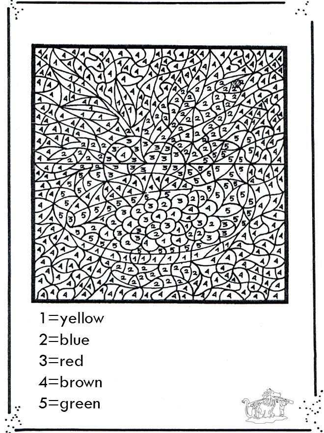 Number coloring