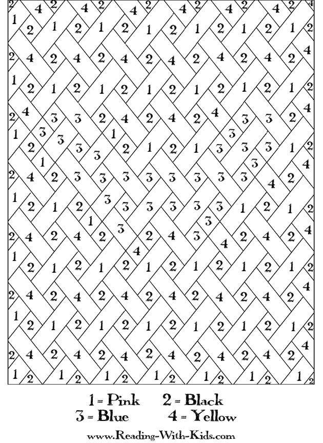 Color by number letter w color by numbers coloring pages for teenagers coloring pages